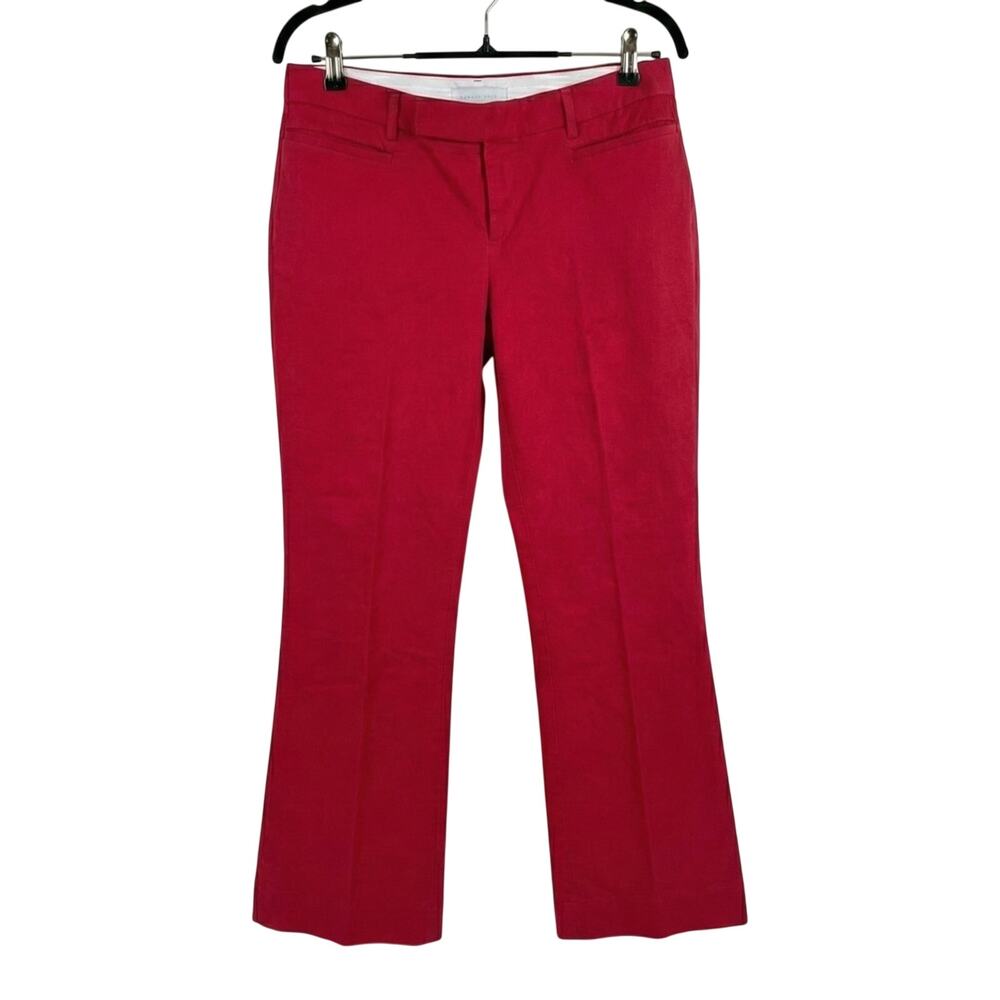 Gap Modern Straight Pants Size 8 Bright Red Stretch Lux Career Bold Pop of Color